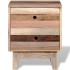 Mesita de noche de madera maciza