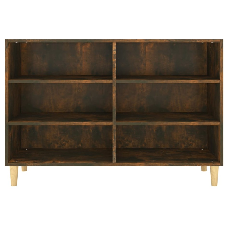 Aparador de madera de ingeniería roble ahumado 103,5x35x70