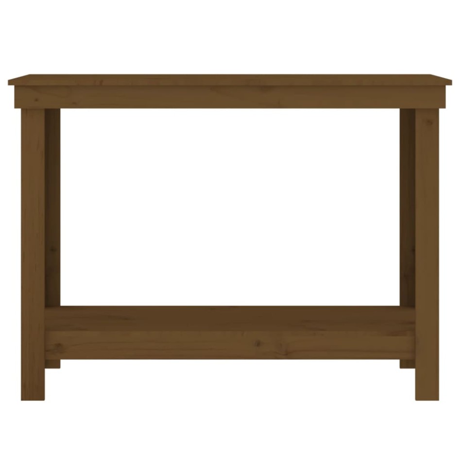 Banco de trabajo madera maciza de pino marrón miel 110x50x80