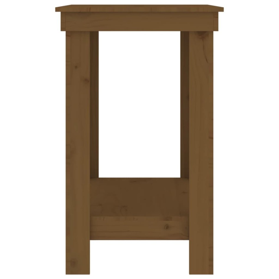 Banco de trabajo madera maciza de pino marrón miel 110x50x80