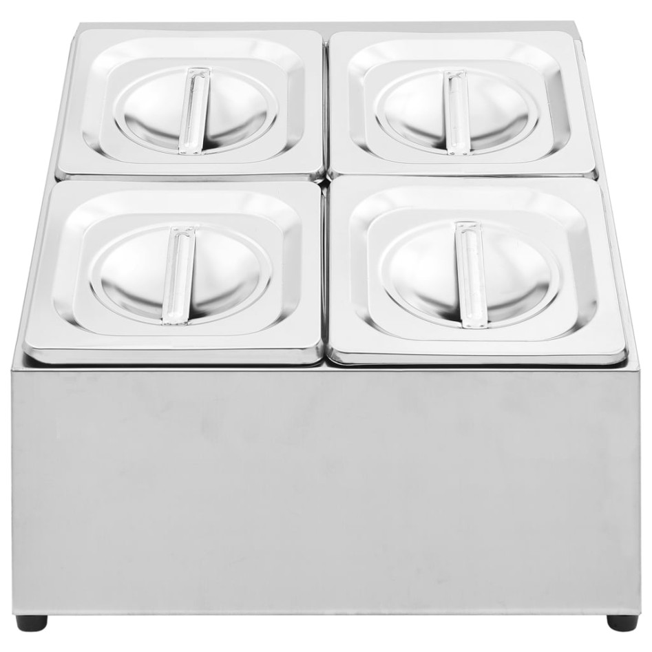 Soporte bandeja Gastronorm con 4 bandejas 1/6 acero