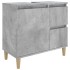 Armario de baño madera contrachapada gris hormigón 65x33x60