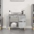 Armario de baño madera contrachapada gris hormigón 65x33x60