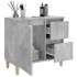 Armario de baño madera contrachapada gris hormigón 65x33x60