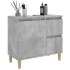 Armario de baño madera contrachapada gris hormigón 65x33x60