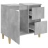 Armario de baño madera contrachapada gris hormigón 65x33x60