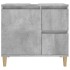 Armario de baño madera contrachapada gris hormigón 65x33x60