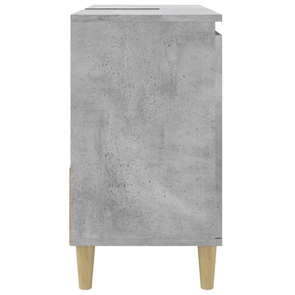 Armario de baño madera contrachapada gris hormigón 65x33x60