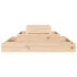 Jardinera de madera maciza de pino 80x80x27