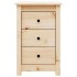 Mesita de noche madera maciza de pino 40x35x61,5