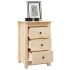 Mesita de noche madera maciza de pino 40x35x61,5