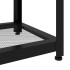 Mesita de centro MDF y hierro marrón claro y negro 90x45x45