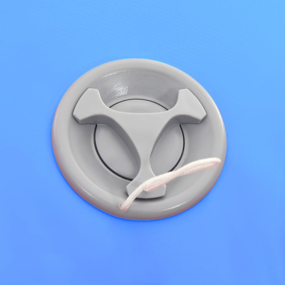 Rollo hinchable de gimnasia con bomba PVC azul 100x60