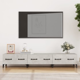Mueble de TV madera contrachapada gris hormigón 150x34,5x30