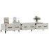 Mueble de TV madera contrachapada gris hormigón 150x34,5x30