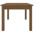 Mesa de centro madera maciza de pino marrón miel 80x50x40