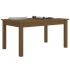 Mesa de centro madera maciza de pino marrón miel 80x50x40