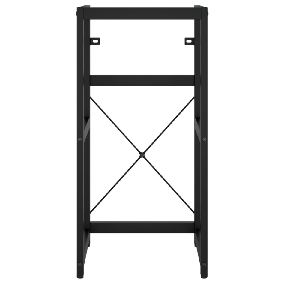 Estructura de lavabo de hierro negro 40x38x83
