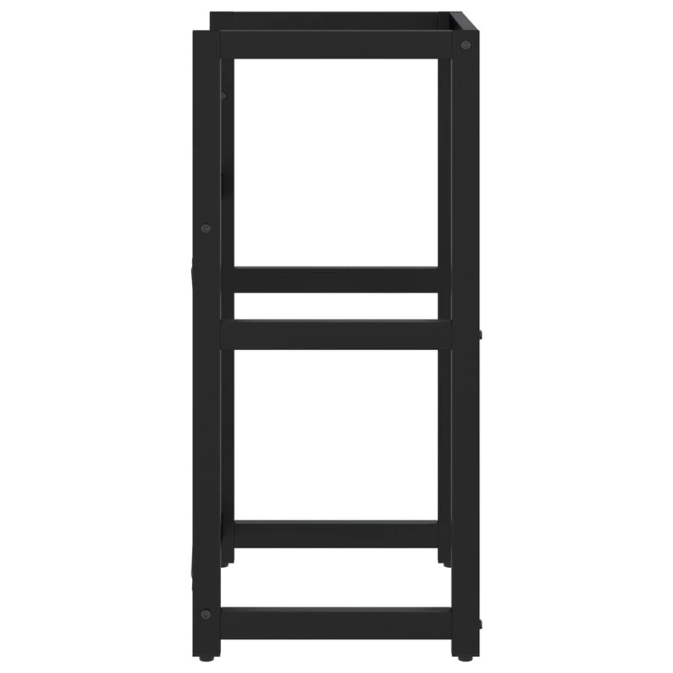Estructura de lavabo de hierro negro 40x38x83