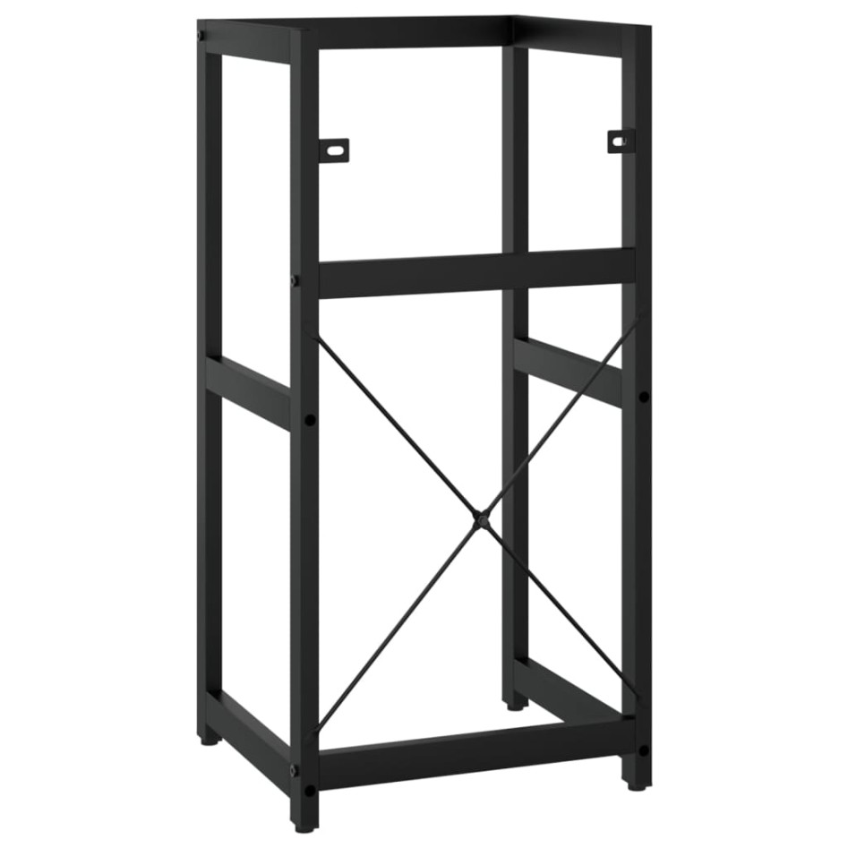 Estructura de lavabo de hierro negro 40x38x83