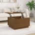 Mesa de centro madera maciza de pino marrón miel 60x50x35