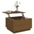 Mesa de centro madera maciza de pino marrón miel 60x50x35