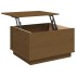 Mesa de centro madera maciza de pino marrón miel 60x50x35