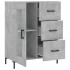 Aparador de madera de ingeniería gris hormigón 69,5x34x90