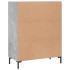 Aparador de madera de ingeniería gris hormigón 69,5x34x90