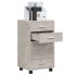 Cajonera con ruedas madera contrachapada gris