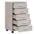 Cajonera con ruedas madera contrachapada gris