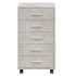 Cajonera con ruedas madera contrachapada gris