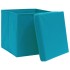 Cajas de almacenaje con tapas 10 uds azul bebé 28x28x28
