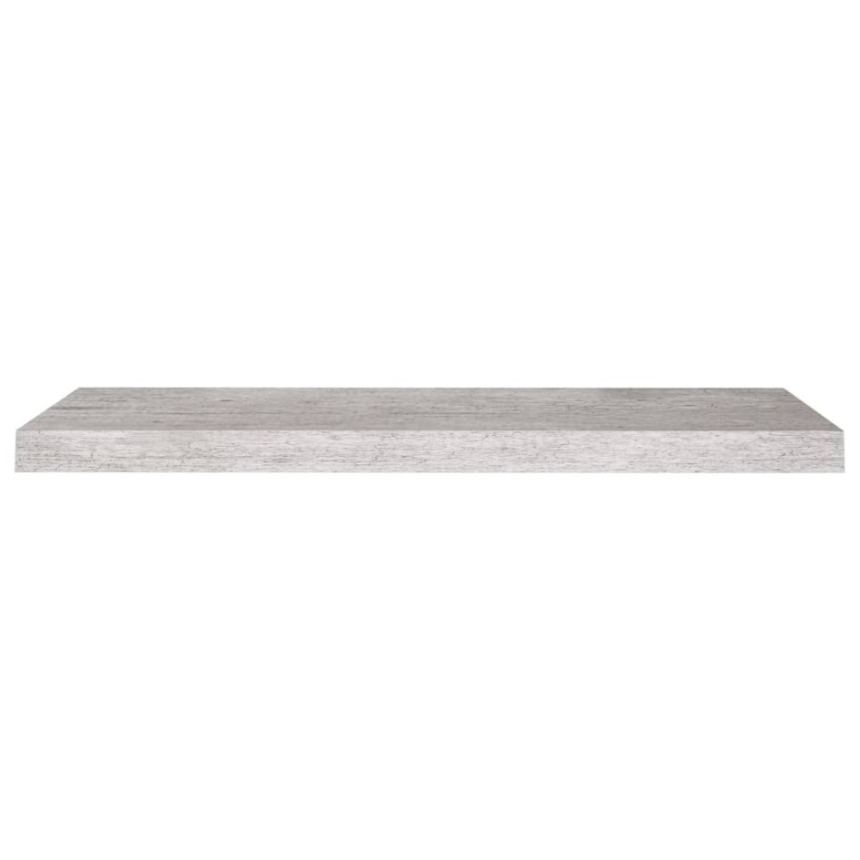 Estantes flotantes pared 4 uds MDF gris hormigón 80x23,5x3,8