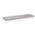 Estantes flotantes pared 4 uds MDF gris hormigón 80x23,5x3,8