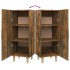 Aparador madera contrachapada roble ahumado 34,5x34x90