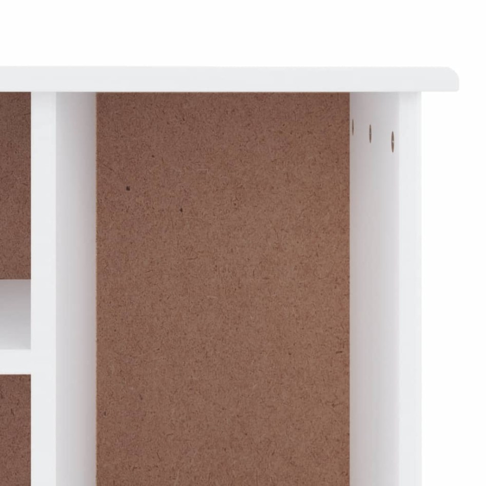 Banco zapatero ALTA madera maciza de pino blanco 100x35x45