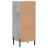 Aparador de madera contrachapada gris hormigón 34,5x34x90