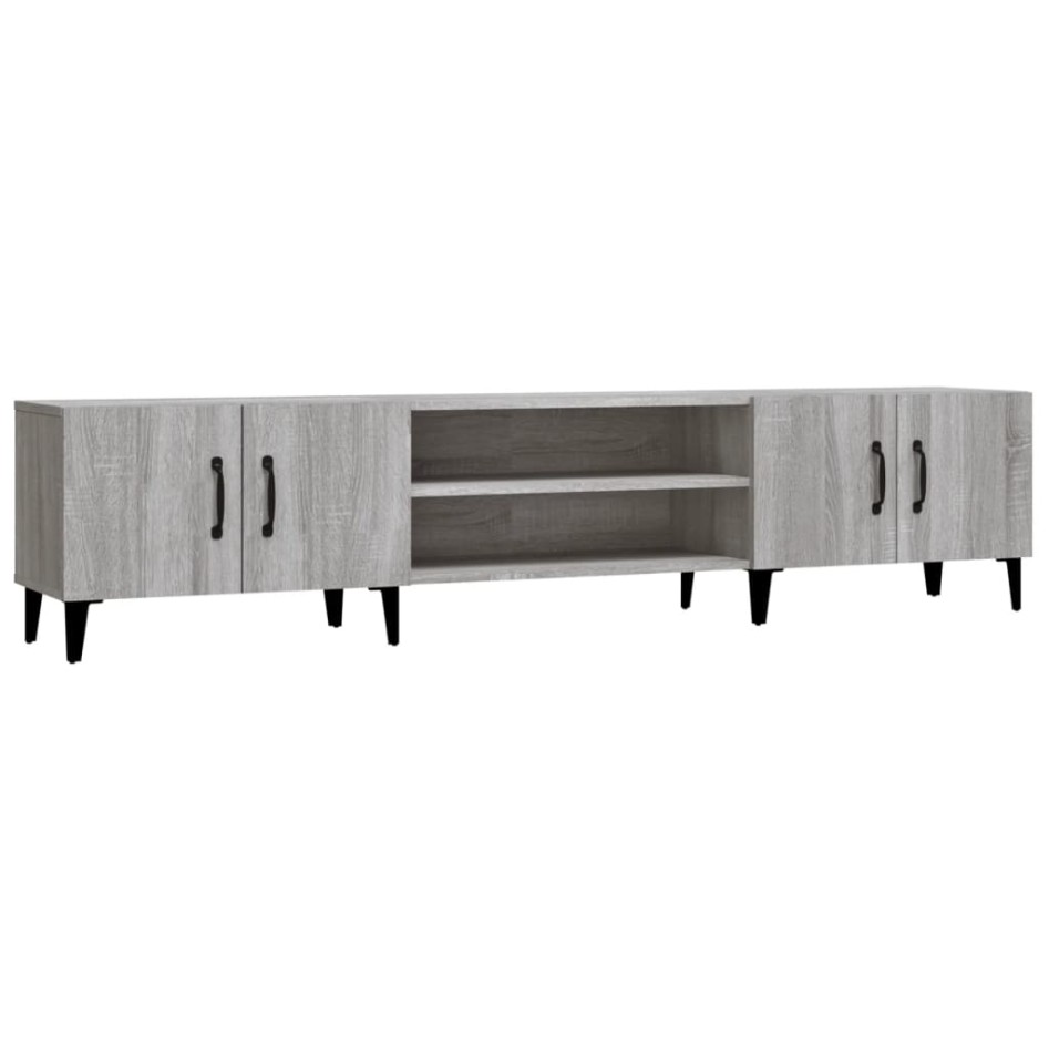 Mueble para TV madera contrachapada gris Sonoma 180x31,5x40