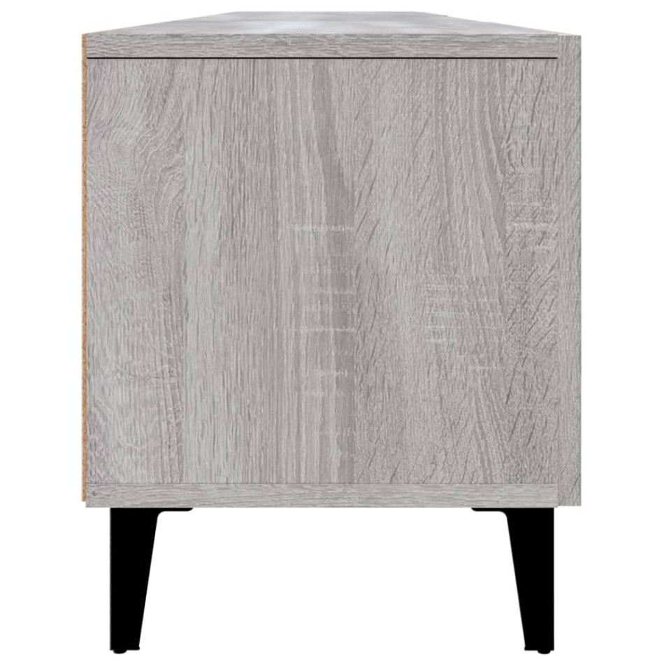 Mueble para TV madera contrachapada gris Sonoma 180x31,5x40