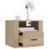 Mesita de noche de pared roble Sonoma 50x36x40