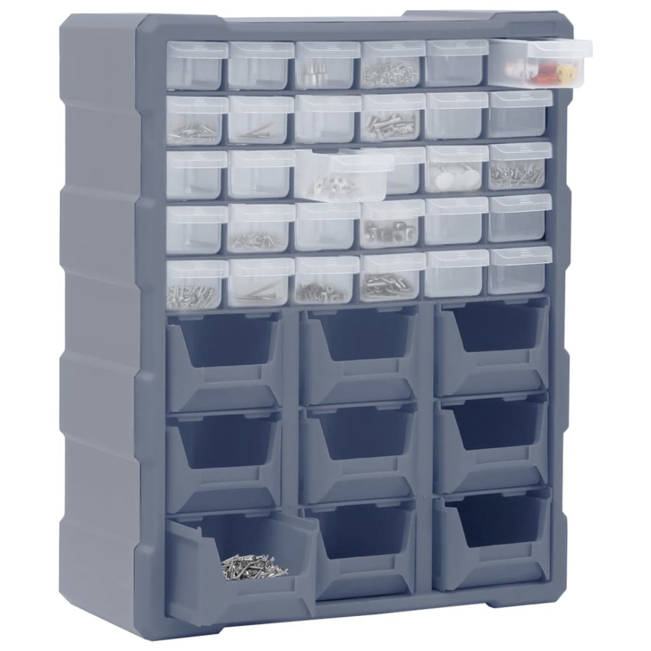Organizador multicajones con 39 cajones 38x16x47