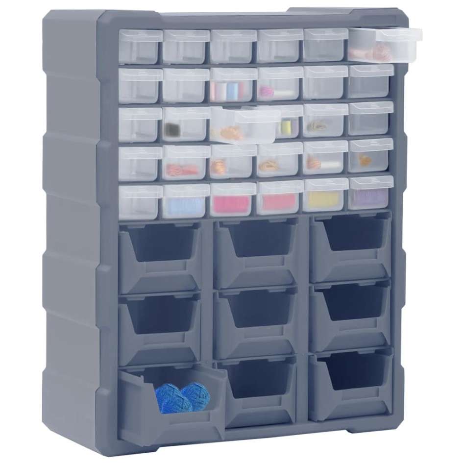 Organizador multicajones con 39 cajones 38x16x47