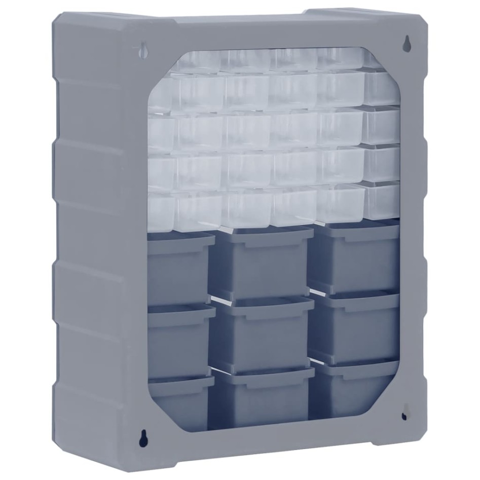 Organizador multicajones con 39 cajones 38x16x47