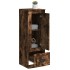 Aparador alto madera contrachapada roble humo 36x35,5x103,5