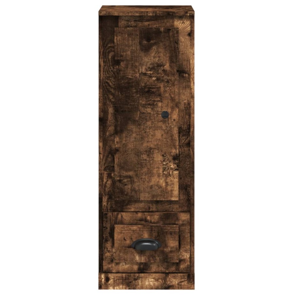 Aparador alto madera contrachapada roble humo 36x35,5x103,5