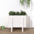 Jardinera de madera maciza de pino blanco 62x50x57