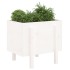 Jardinera de madera maciza de pino blanco 62x50x57