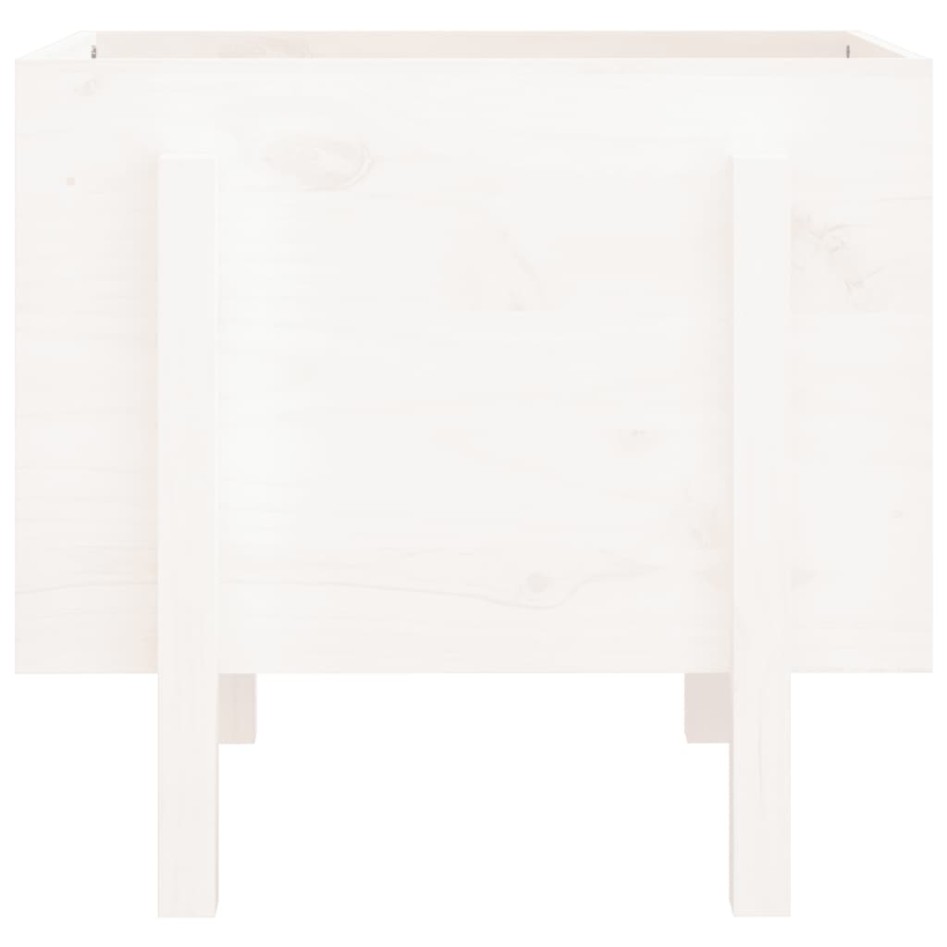 Jardinera de madera maciza de pino blanco 62x50x57