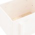 Jardinera de madera maciza de pino blanco 62x50x57